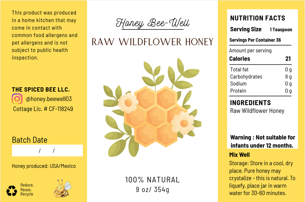 RAW WILD FLOWER HONEY
