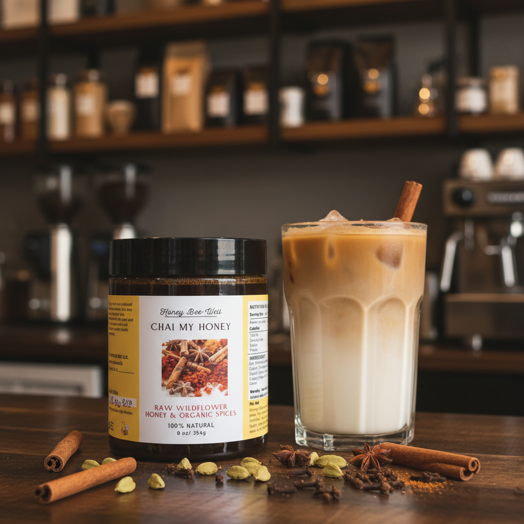 Chai My Honey Coffee Shop Iced Latte